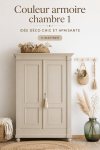 Armoire colorée et organisée dans une chambre avec une palette harmonieuse.