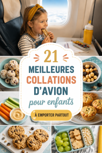 Idées de collations saines pour enfants en voyage en avion