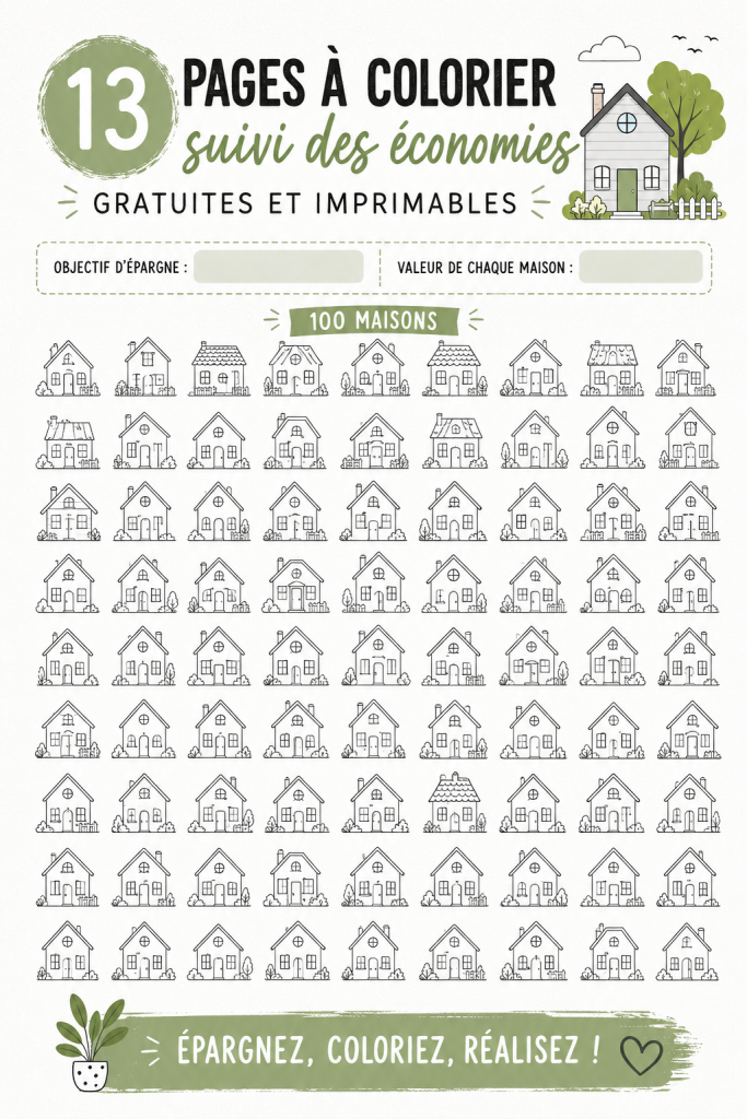 Collection de pages à colorier gratuites dédiées à l'épargne