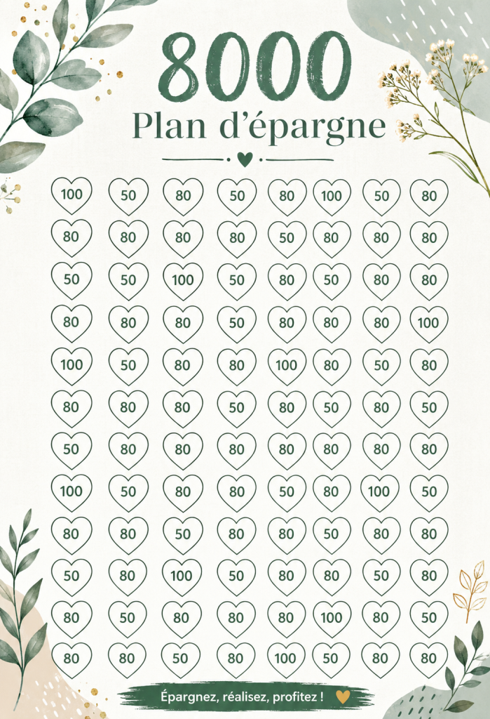 Image d'un livre avec l'écriture de 8000 en lettres