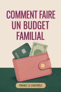 Femme en train de planifier son budget familial avec des documents et un ordinateur