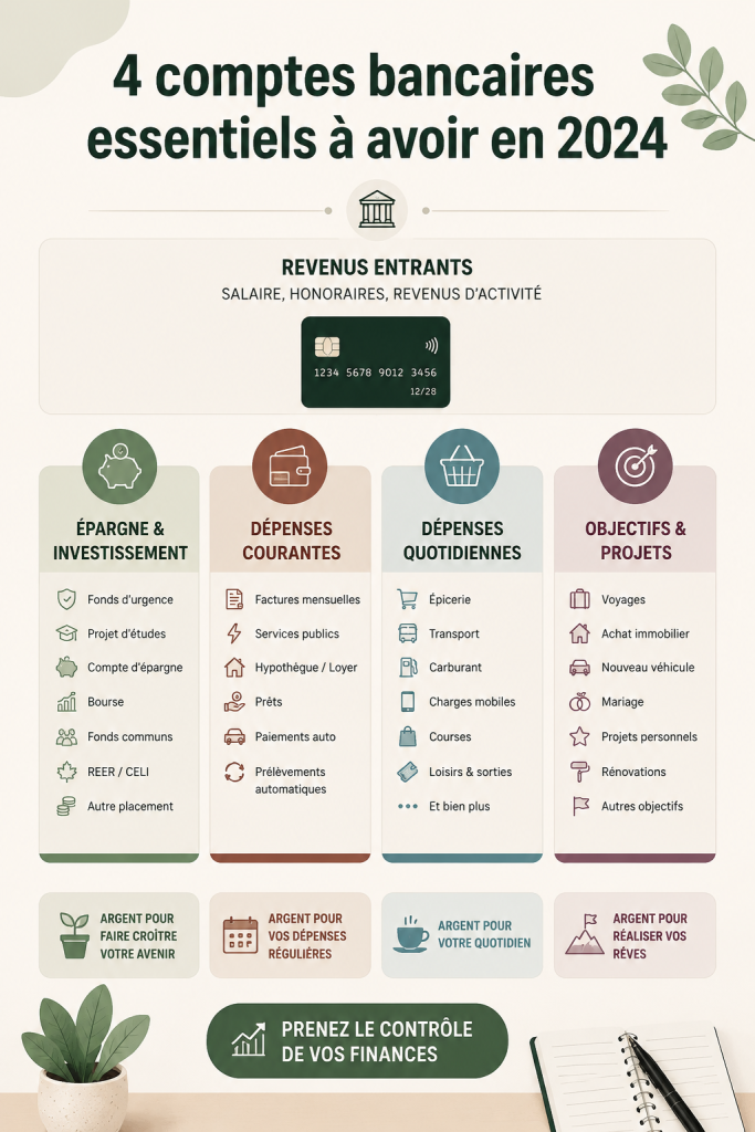 Femme explorant les options de comptes bancaires sur son ordinateur