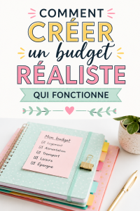 Femme en train de créer un budget réaliste sur son ordinateur
