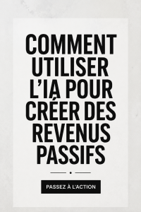 Illustration d'une femme utilisant l'intelligence artificielle pour générer des revenus passifs