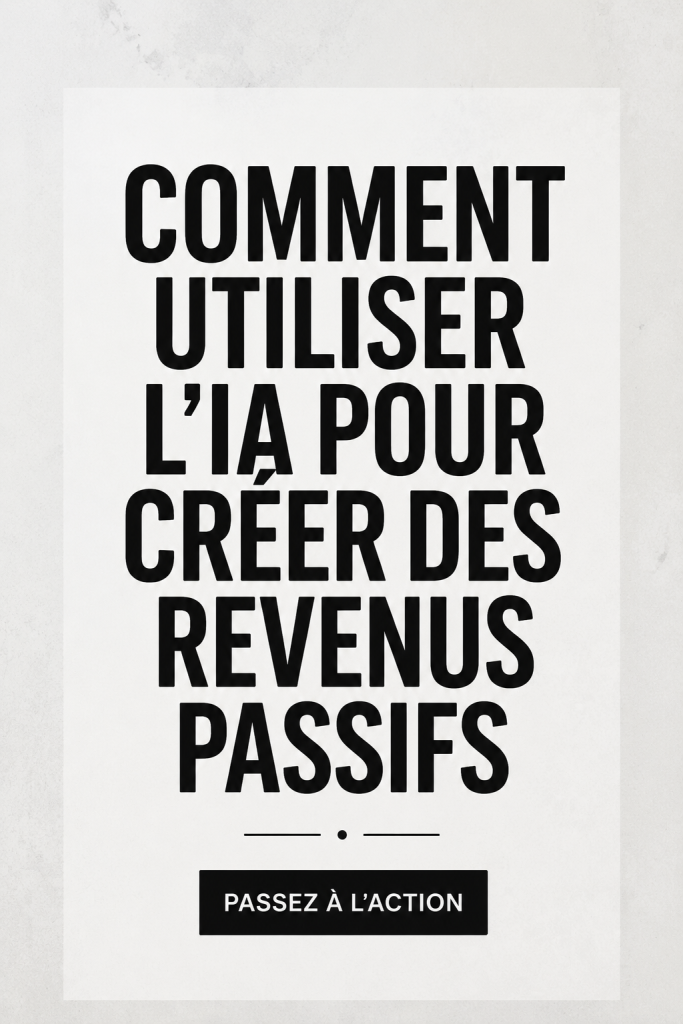 Illustration d'une femme utilisant l'intelligence artificielle pour générer des revenus passifs