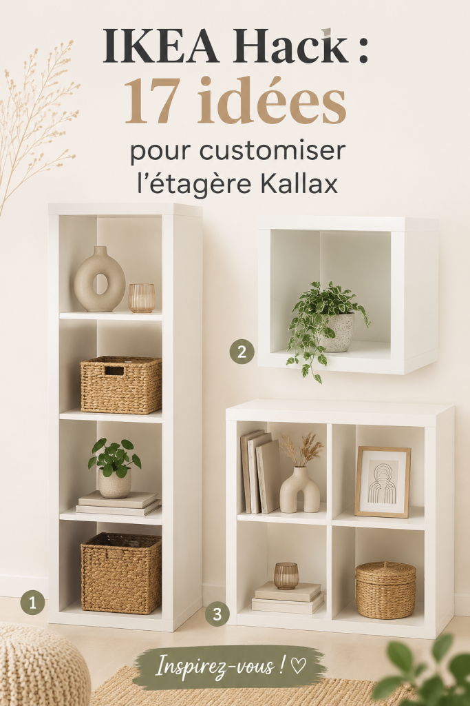 Étagère Kallax personnalisée avec des astuces DIY