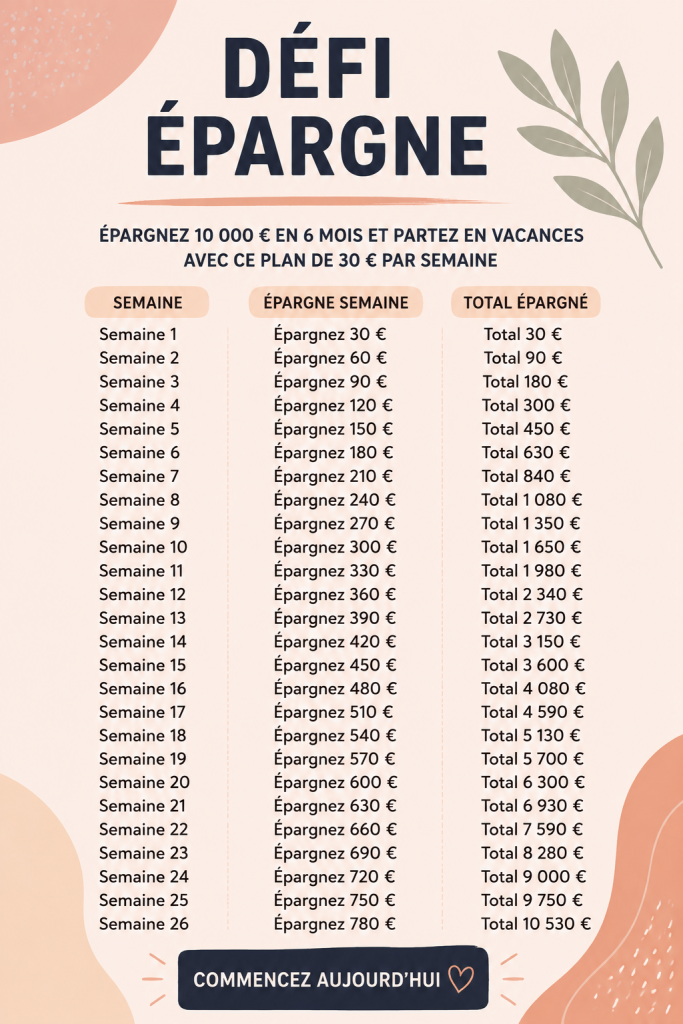 femme heureuse consultant un tableau d'épargne avec des notes et un ordinateur