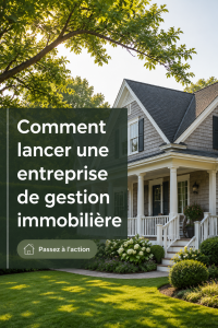 Une femme souriante planifiant sa nouvelle entreprise de gestion immobilière dans un bureau
