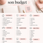 Femme planifiant son budget avec des notes et un crayon