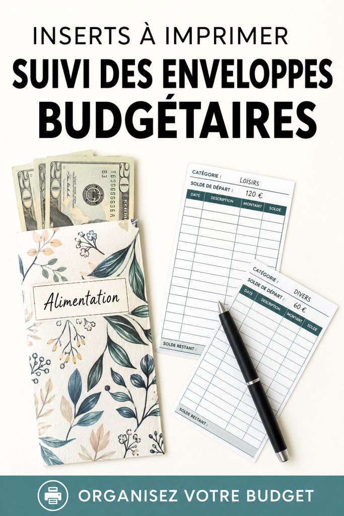 Modèles d'enveloppes à imprimer pour un suivi budgétaire pratique