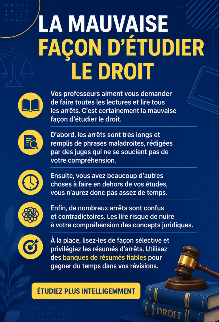 Étudiante examinant des livres de droit avec attention pour éviter les erreurs courantes