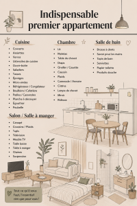 Un joli petit appartement bien aménagé avec des essentiels pratiques et chaleureux.