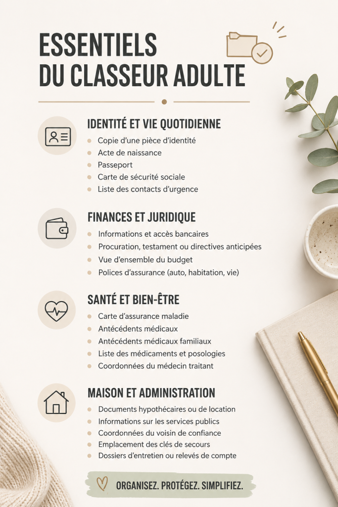 Essentiels pour être une adulte épanouie : organisation et bien-être