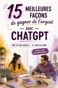 Une femme utilisant ChatGPT sur son ordinateur pour générer des revenus