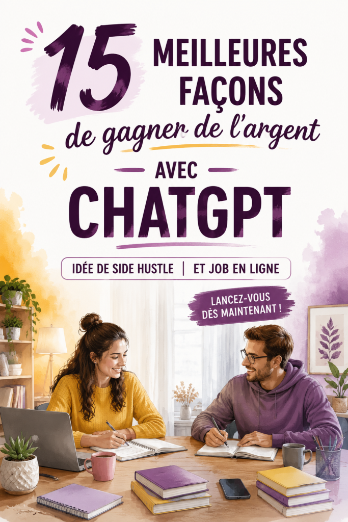 Une femme utilisant ChatGPT sur son ordinateur pour générer des revenus