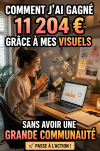 Femme souriante utilisant Pinterest sur son ordinateur pour générer des revenus