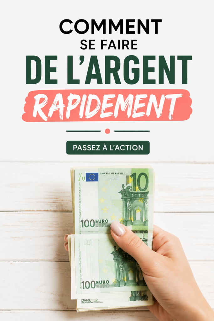 Femme souriante travaillant sur son ordinateur à domicile pour gagner de l'argent.