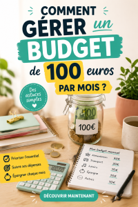 Femme souriante écrivant sur un carnet pour gérer son budget de 100 euros par mois
