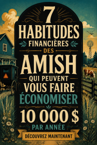 Un paysage inspirant des Amish où la simplicité et la gestion budgétaire sont valorisées.