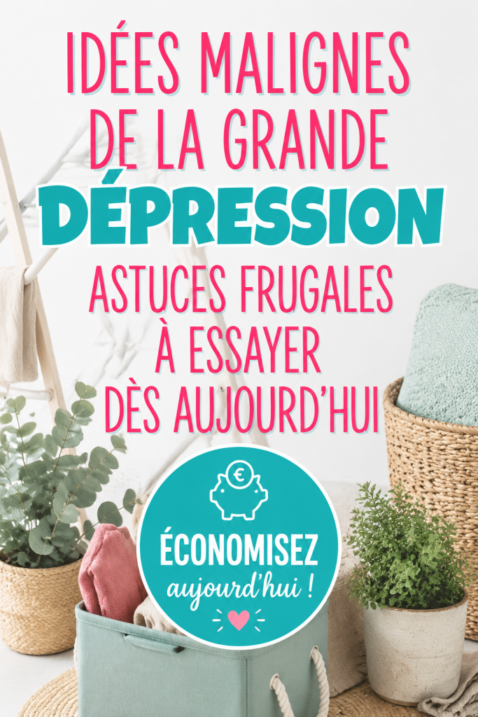 Astuces frugales inspirées de la grande dépression pour mieux gérer son budget