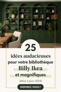 Etagères Ikea Billy personnalisées avec des plantes et des livres