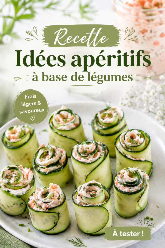 Assortiment d'apéritifs colorés à base de légumes frais sur une table