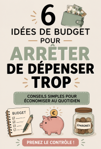 Illustration d'un budget mensuel avec des calculs sur une table.