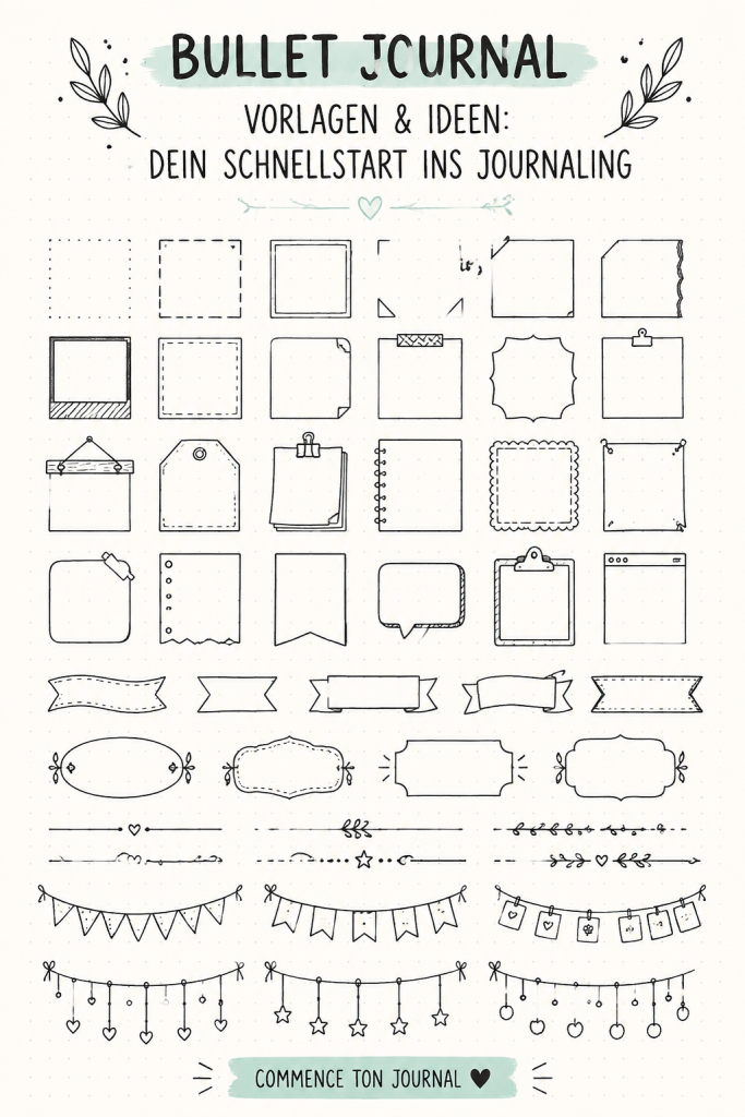 Un Bullet Journal joliment décoré avec des pages organisées et colorées