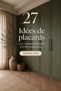 Dressing organisé avec des vêtements bien rangés et des accessoires décoratifs