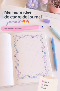 Un joli cadre décoratif avec un journal intime à l'intérieur sur une table en bois.