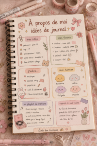 Une photo d'un journal intime ouvert avec un stylo, prêt à accueillir des pensées personnelles.