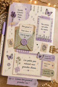 Carnet interactif illustré avec des dessins de papillons colorés