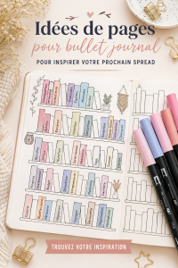 Un Bullet Journal ouvert avec des pages colorées et des designs inspirants, parfait pour l'organisation.