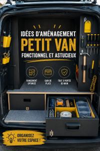 Aménagement d'un petit van avec des idées de rangement créatives et fonctionnelles