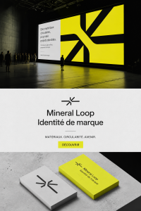 Exemple d'une identité de marque créée par Mineral Loop
