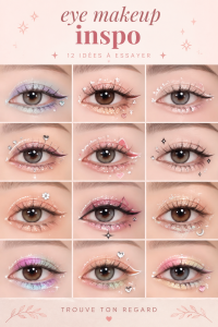 Inspiration pour un maquillage des yeux avec des teintes tendance