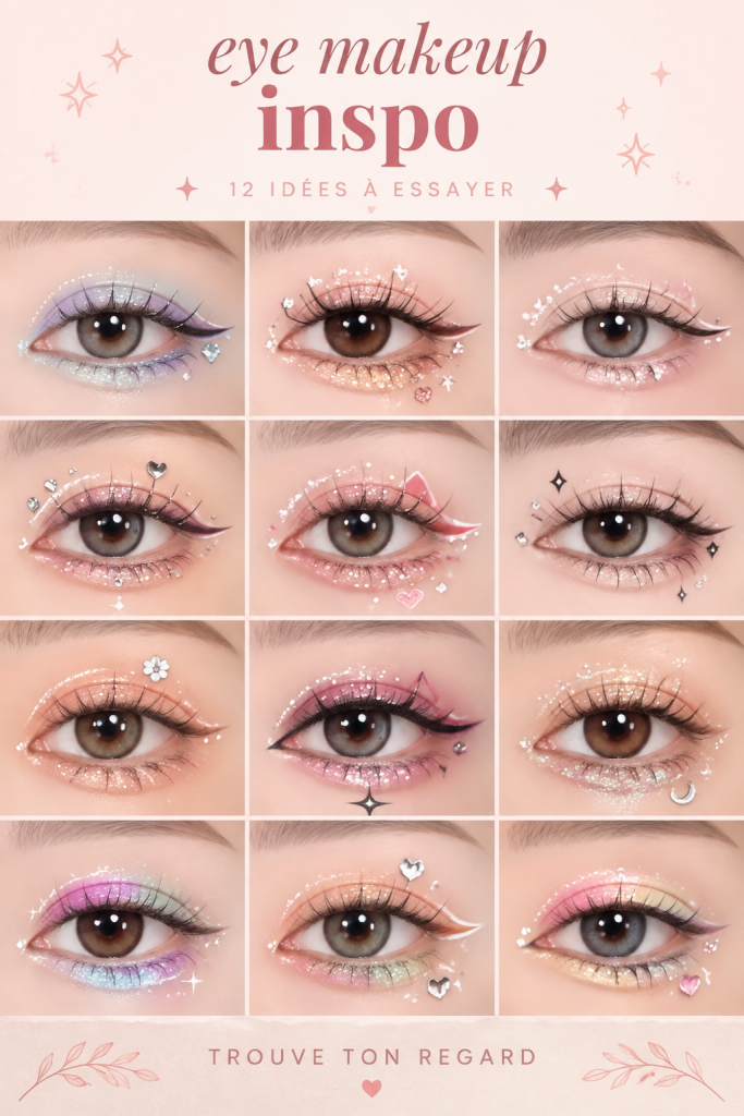 Inspiration pour un maquillage des yeux avec des teintes tendance