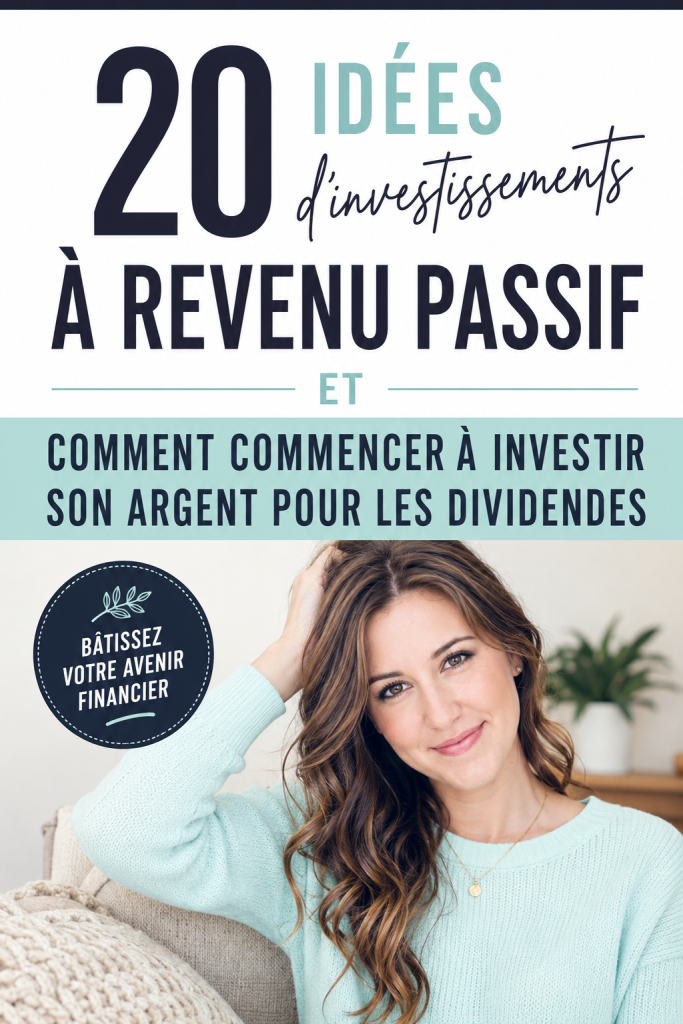 femme investissant dans des options de revenu passif