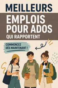 Adolescent souriant au travail dans un magasin, prêt à gagner de l'argent.