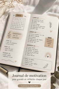 Une femme souriante en train d'écrire dans son journal de motivation à l'extérieur.