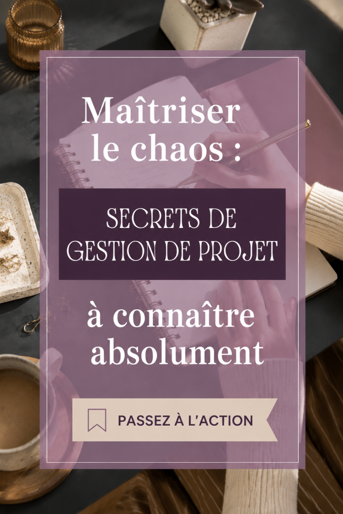 Femme organisant un projet avec des notes et un ordinateur, représentant la gestion de projet efficace