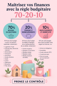 Femme planifiant son budget selon la méthode 70-20-10