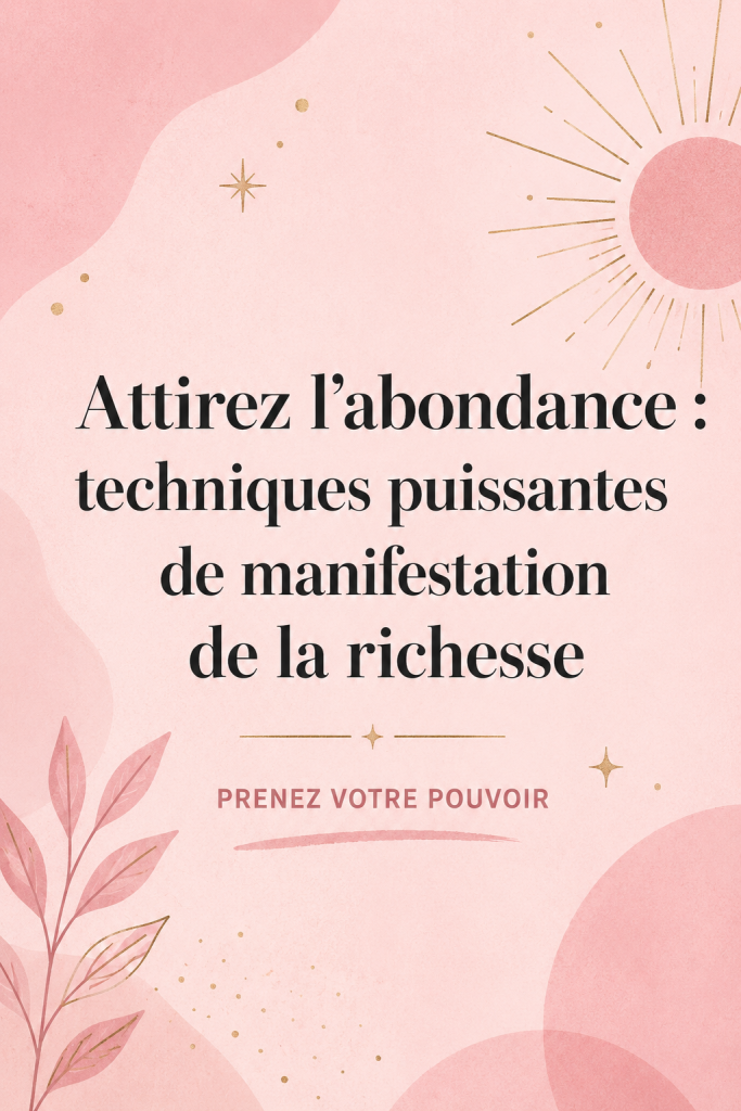Femme méditant en pleine nature, attirant la richesse et l'abondance dans sa vie.