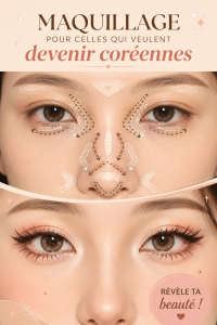 Maquillage coréen mettant en valeur un teint lumineux et frais