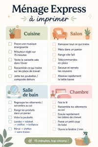 Femme de ménage en train de nettoyer une cuisine organisée et propre