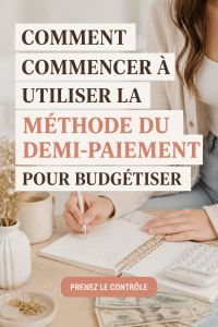 Femme consultant son budget avec la méthode du paiement en deux fois, symbolisant une approche financière pratique et intelligente.
