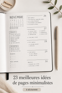 Mise en page minimaliste avec des éléments de décoration simple.