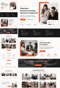 Modèle Potensial pour business consulting - design moderne et attrayant