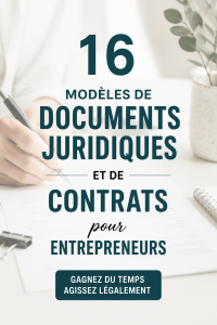 Image d'un bureau avec des documents légaux pour les entrepreneurs