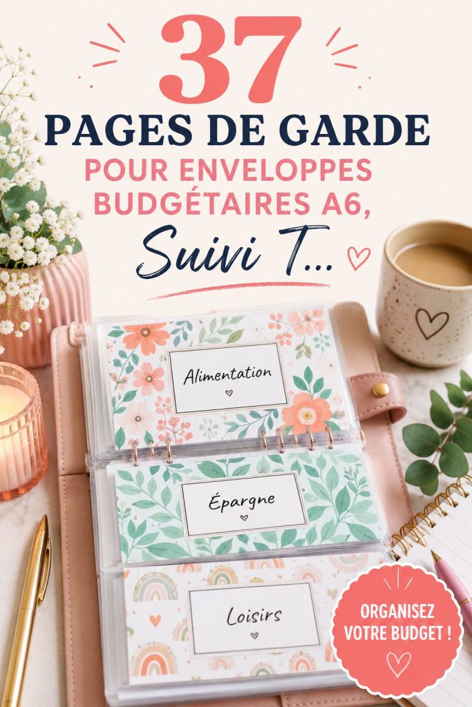 Modèles de pages de garde pour enveloppes budgétaires